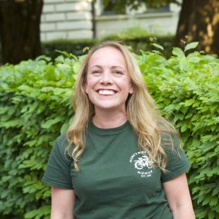 8 a person standing in a garden