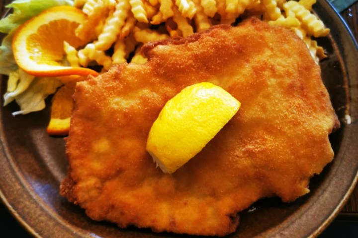 a plate of food on a table