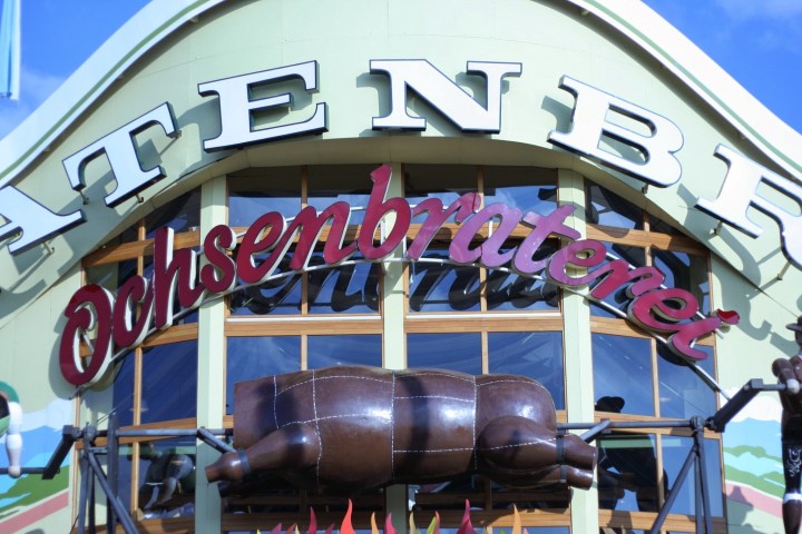 a sign on the side of a building